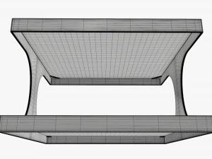 Modern coffee table 01 3D Model