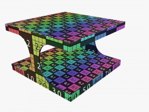 Modern coffee table 01 Model 3D
