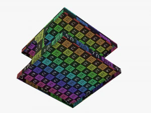 Modern coffee table 01 3D Model