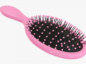 Paddle hair brush 3D 모델