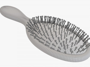Paddle hair brush 3D 모델