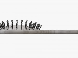 Paddle hair brush 3D 모델
