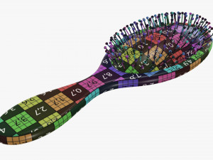 Paddle hair brush 3D 모델