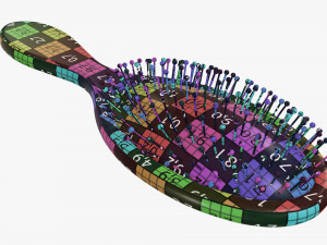 Paddle hair brush 3D 모델