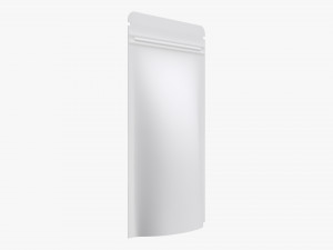 Plastic food pouch bag 3D Model