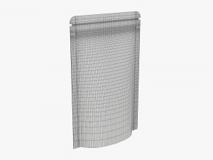 Plastic food pouch bag 3D Model