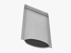 Plastic food pouch bag 3D Model
