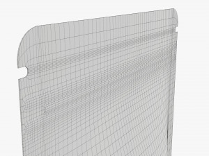 Plastic food pouch bag 3D Model