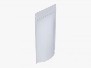 Plastic food pouch bag with screen 3D Model