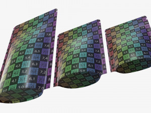 Plastic food pouch mylar bags white mockup 3D Модель
