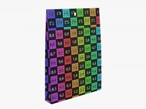 Pper bag packaging 01 3D Model