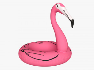 Pink flamingo pool float Modelo 3D