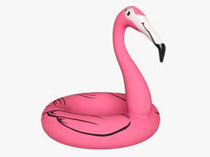 Galleggiante da piscina fenicottero rosa Modello 3D