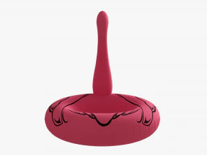 Pink flamingo pool float 3D Model