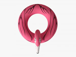 Pink flamingo pool float 3D Model