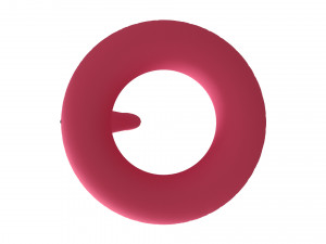Pink flamingo pool float Modelo 3D