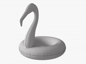 Pink flamingo pool float 3D Model
