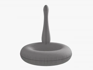 Pink flamingo pool float 3D Model