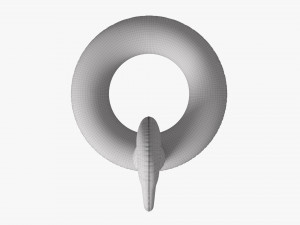 Pink flamingo pool float Modelo 3D