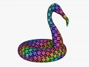 Pink flamingo pool float 3D Model