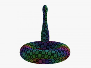 Pink flamingo pool float Modelo 3D