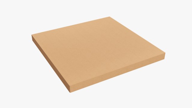 Pizza cardboard box closed 01 3D-Modell .c4d .max .obj .3ds .fbx .stl .blend 