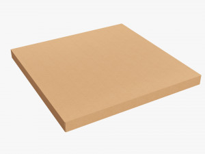 Pizza cardboard box closed 01 Modelo 3D