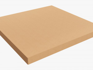 Pizza cardboard box closed 01 3D-Modell