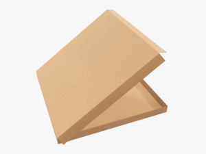 Pizza cardboard box open 01 3D Модель