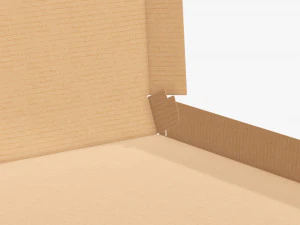 Caja de cart&oacute;n para pizza abierta 02 Modelo 3D