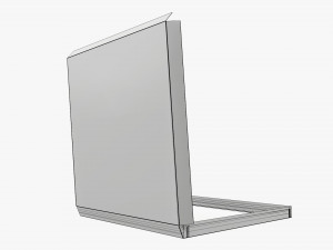 Pizza cardboard box open 02 Modelo 3D