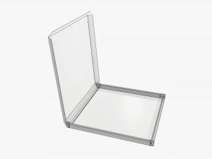 Caja de cart&oacute;n para pizza abierta 02 Modelo 3D