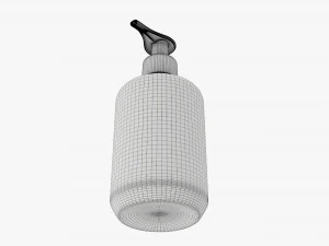 Plastic bottle with dosator type 1 3D Model