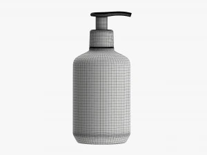 Plastic bottle with dosator type 1 3D Model