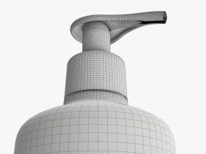 Plastic bottle with dosator type 1 3D Model