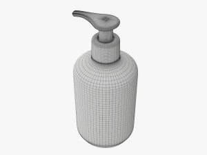 Plastic bottle with dosator type 1 3D Model