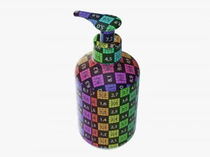 Plastic bottle with dosator type 1 3D Model
