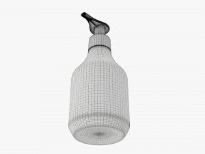 Plastic bottle with dosator type 2 Model 3D