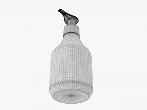 Plastic bottle with dosator type 2 3D Model