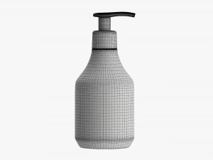 Plastic bottle with dosator type 2 3D Model