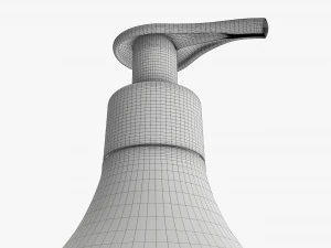 Plastic bottle with dosator type 2 3D Model