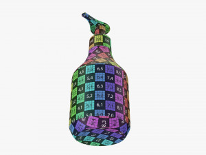 Plastic bottle with dosator type 2 Model 3D