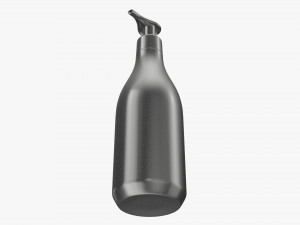 Plastic shampoo bottle with dosator Modelo 3D