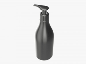 Plastic shampoo bottle with dosator Modelo 3D