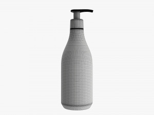 Plastic shampoo bottle with dosator Modelo 3D