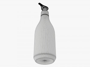 Plastic shampoo bottle with dosator Modelo 3D