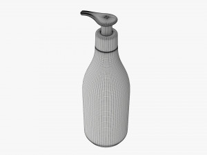 Plastic shampoo bottle with dosator Modelo 3D