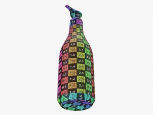 Plastic shampoo bottle with dosator Modelo 3D