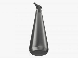 Plastic shampoo bottle with dosator cone shape Modelo 3D