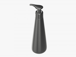 Plastic shampoo bottle with dosator cone shape Modelo 3D
